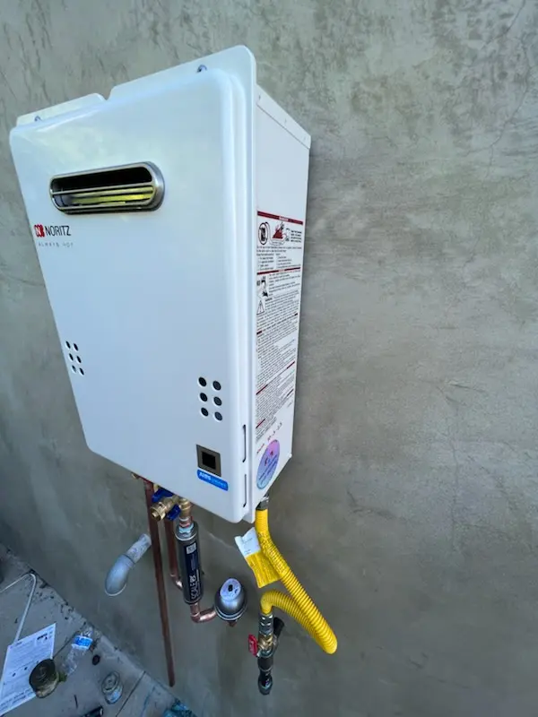 Tankless water heater installation for East Bay Drive homes