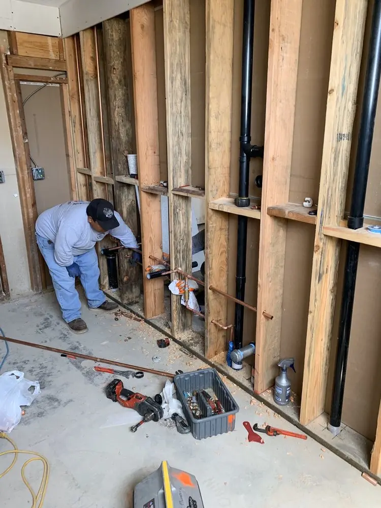 Commercial rough-in plumbing for Gas Line Repair in East Bay Drive